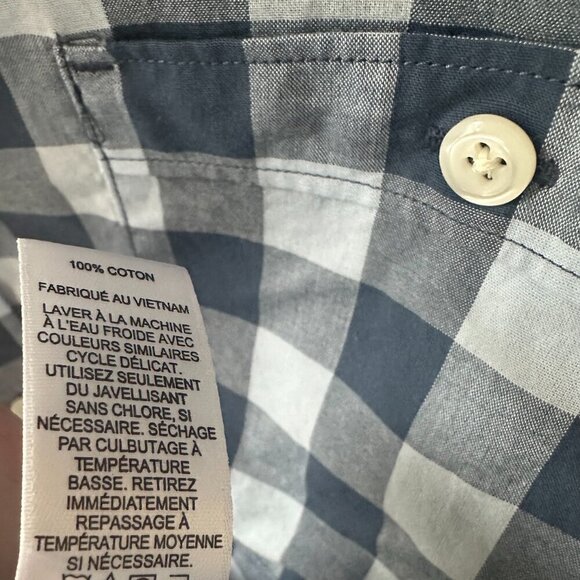 Express Blue Check XXL Shirt  NWT  100% Cotton - Picture 9 of 13